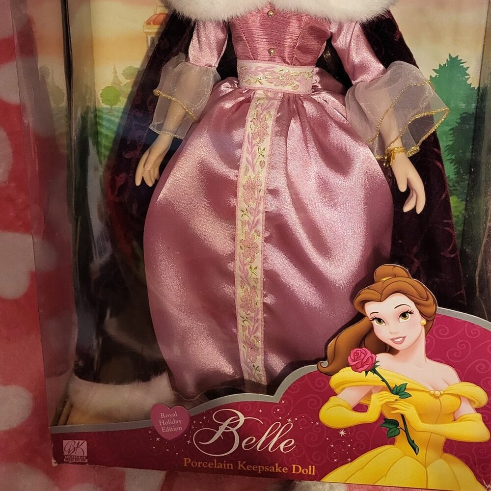 Disney Belle Porcelain Keepsake Doll Avon Exclusive 2002 – brass key - Picture 3 of 4